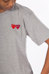 Double Heart T-shirt Grey