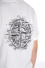 Institutional One Print Tee White