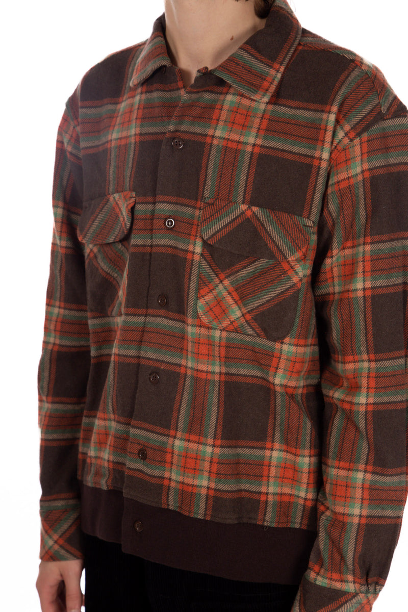 Big Plaid Heavy Twill Brown / Orange