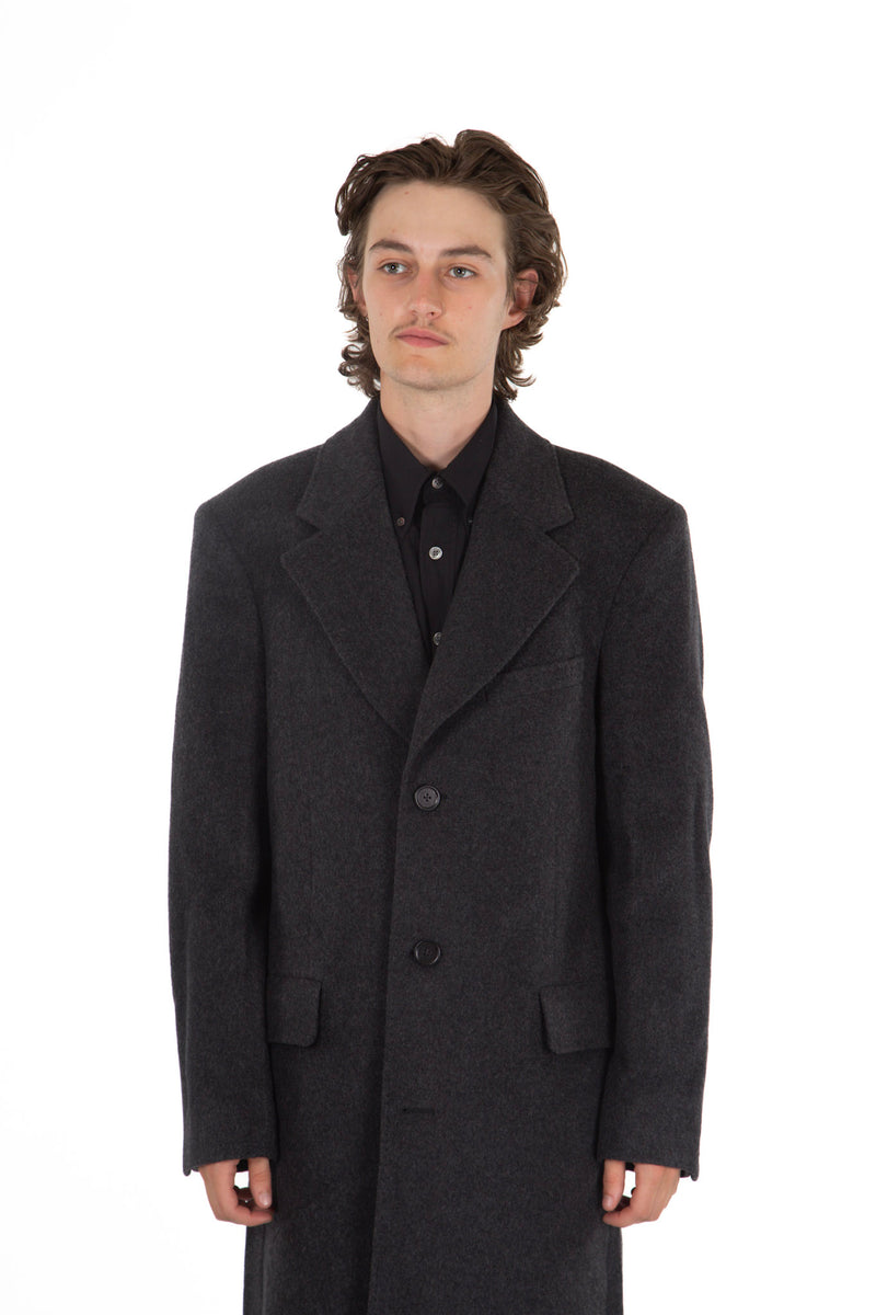 Dolphin Coat Ash Grey Cash Wool