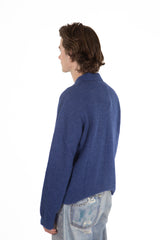 Evening Polo Royal Blue Fuzzy Alpaca