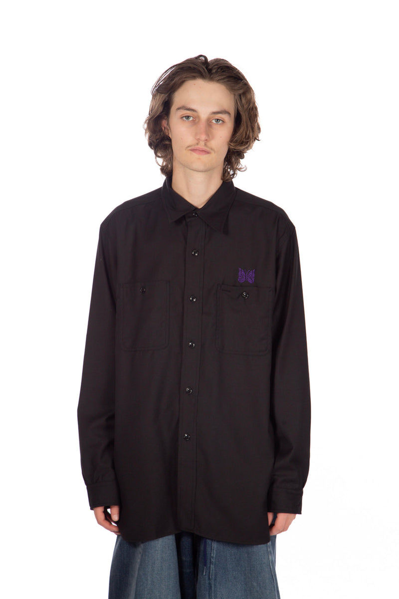 Work Shirt Black Gabardine