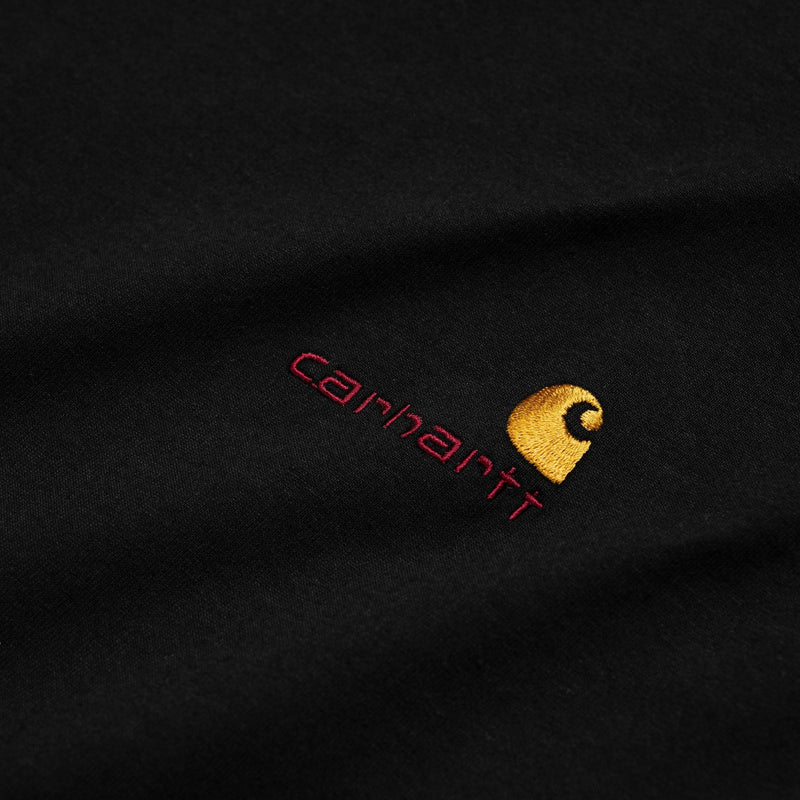 American Script Long Sleeve T-Shirt Black