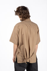 Bush Shirt Khaki Pima Cotton