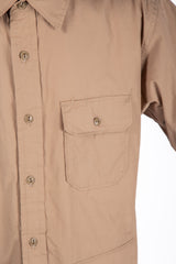 Bush Shirt Khaki Pima Cotton
