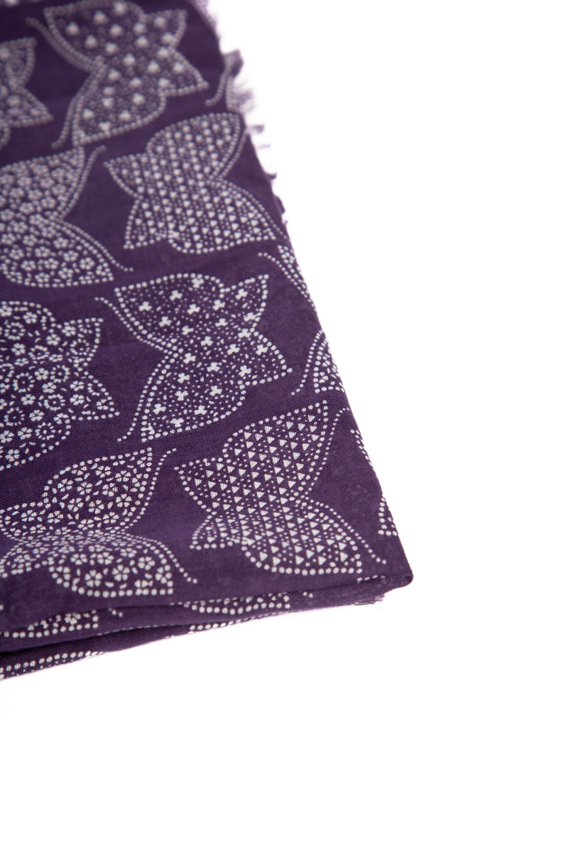 Stole Cotton Gauze Purple