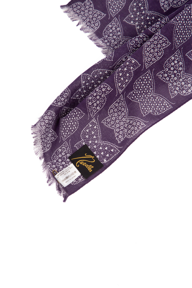Stole Cotton Gauze Purple
