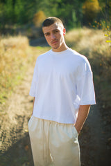 Box Fit Tee Black / White