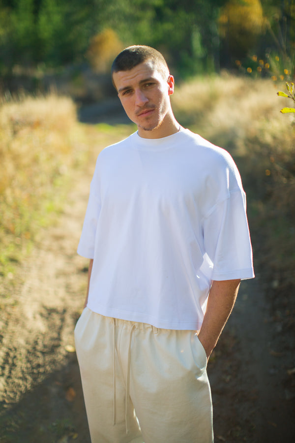 Box Fit Tee Black / White