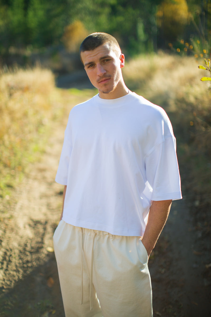 Box Fit Tee Black / White