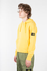 Brushed Cotton Fleece Sweatshirt Yellow