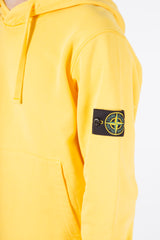 Brushed Cotton Fleece Sweatshirt Yellow