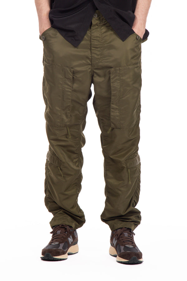 Aircrew Pant Flight Satin Nylon Olive