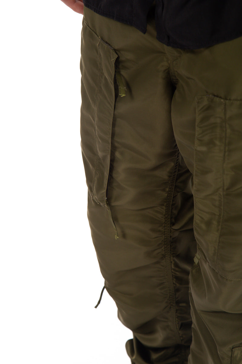 Aircrew Pant Flight Satin Nylon Olive