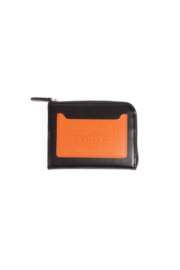 Porter Leather Wallet Checker Flag Wallet