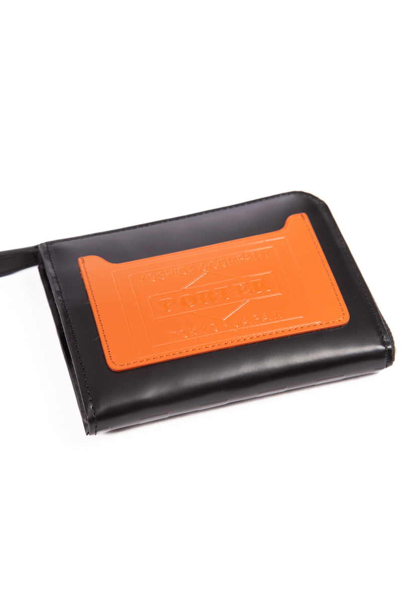 Porter Leather Wallet Checker Flag Wallet