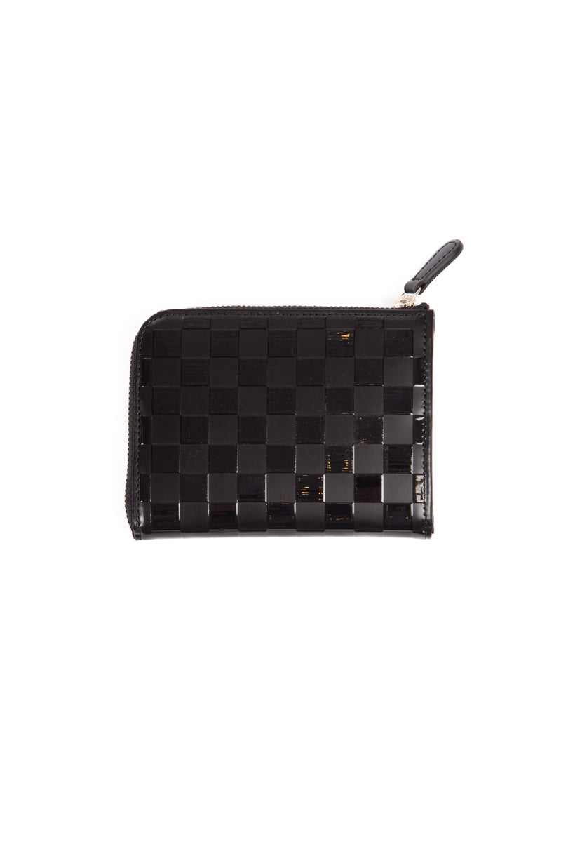 Porter Leather Wallet Checker Flag Wallet