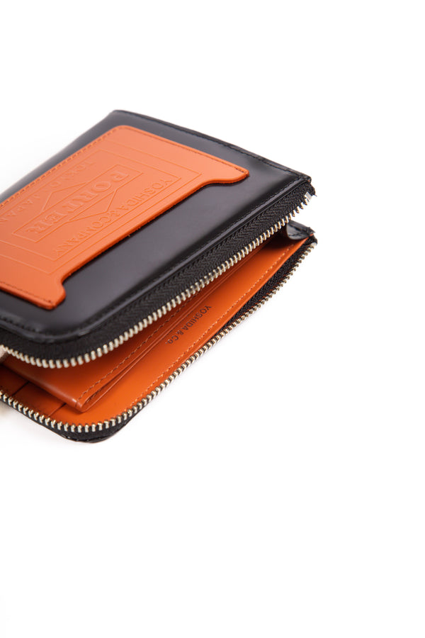 Porter Leather Wallet Checker Flag Wallet