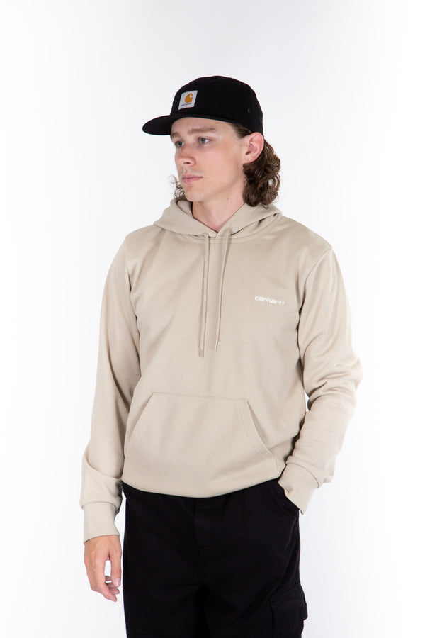 Hooded Script Embroidery Sweat Wall/Wax