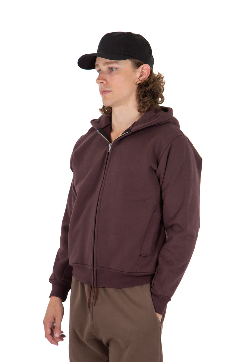 Heavy Zip Up Raisin