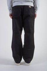 Double Knee Pant Organic Cotton Black Rinsed