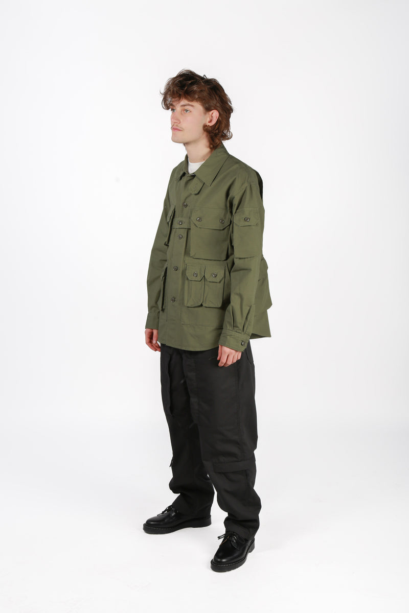 Explorer Shirt Jacket Olive Cotton Ripstop
