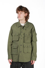 Explorer Shirt Jacket Olive Cotton Ripstop