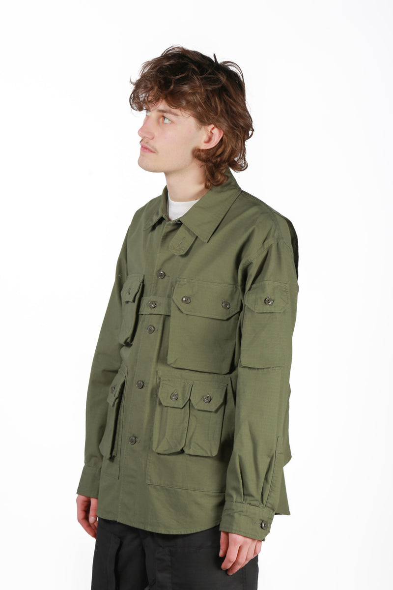 Explorer Shirt Jacket Olive Cotton Ripstop