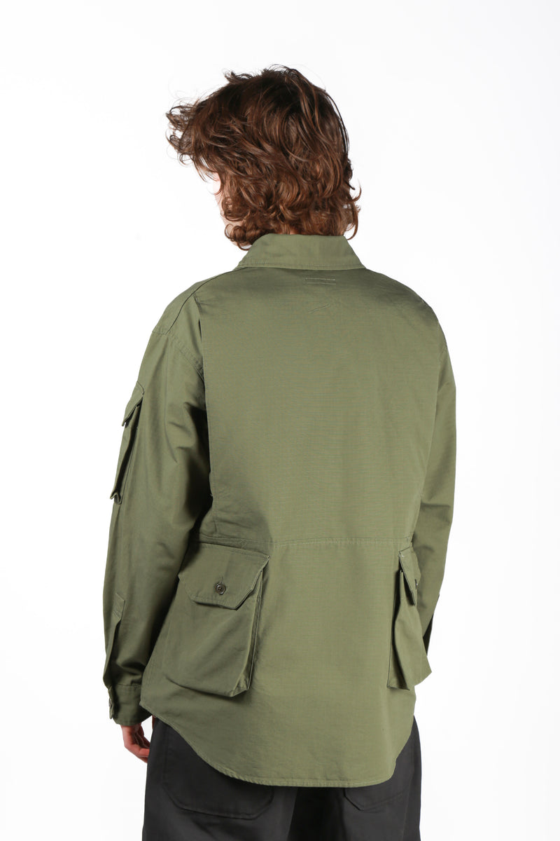 Explorer Shirt Jacket Olive Cotton Ripstop