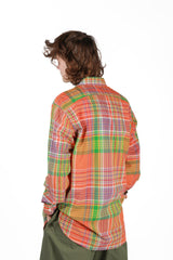 Work Shirt Orange Cotton Broadcloth