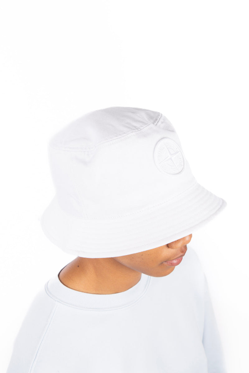 Tonal Bucket Hat White