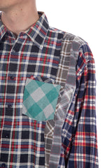 7 Cut Flannel Wide Shirt (B)