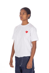 Heart Logo Tee White / Red x Invader
