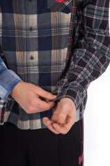 7 Cut Flannel Wide Shirt (C)