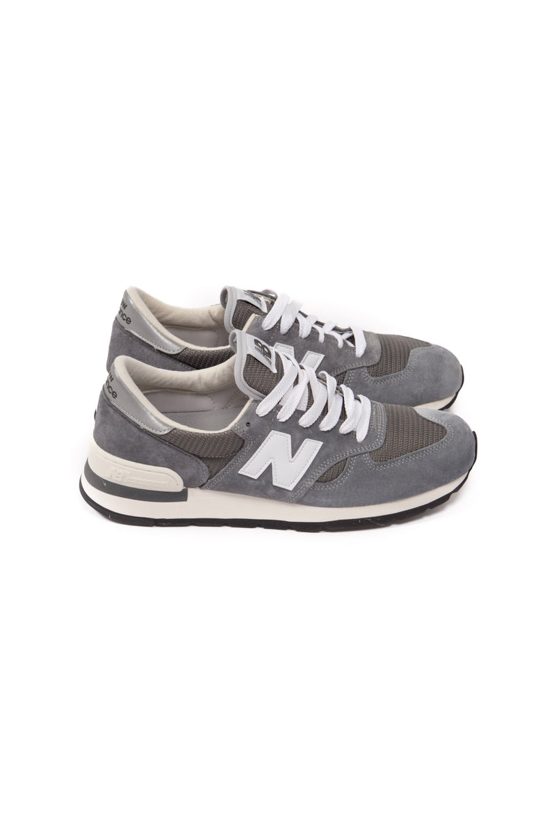 MADE in USA 990v1 Core Grey w/ White