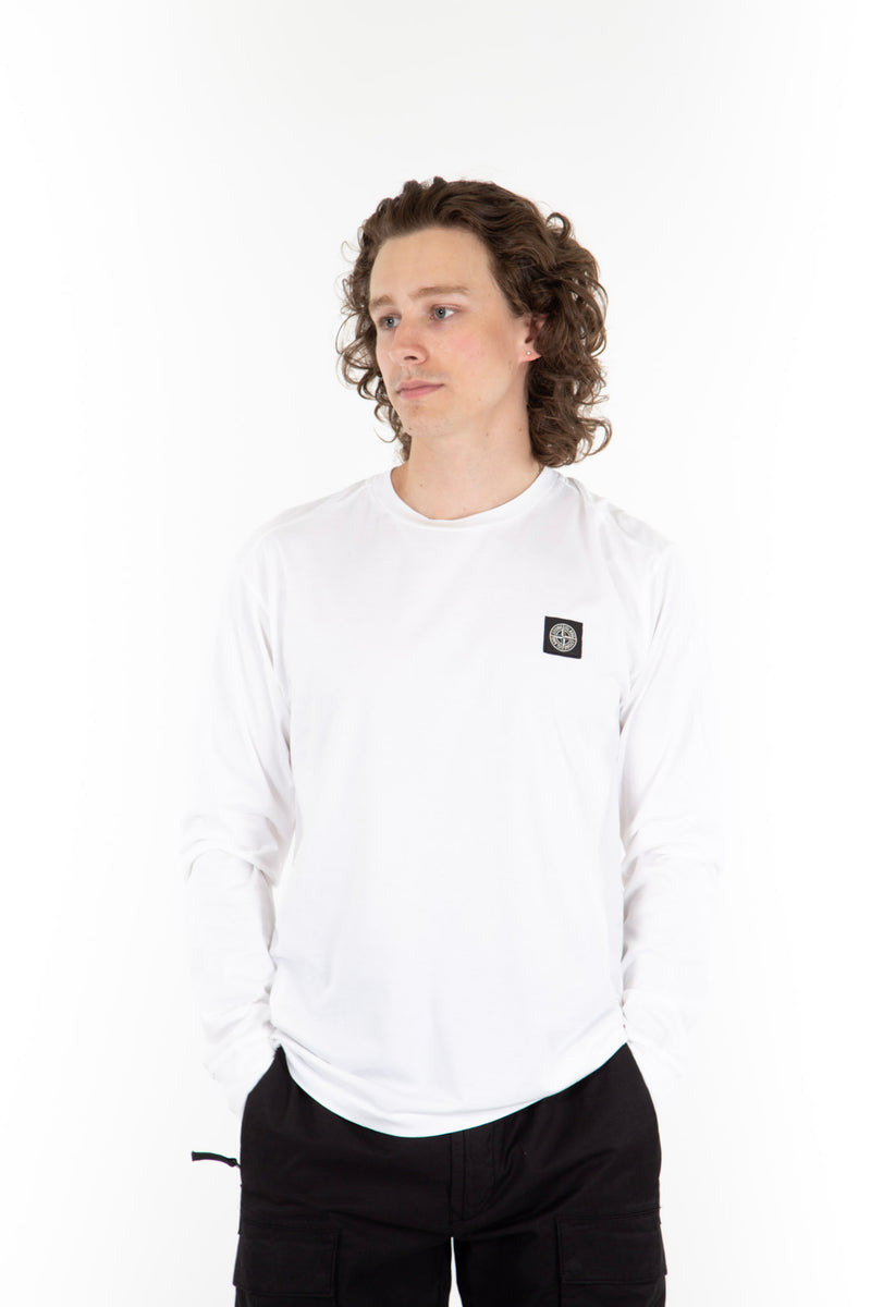 Cotton Jersey Long Sleeve White
