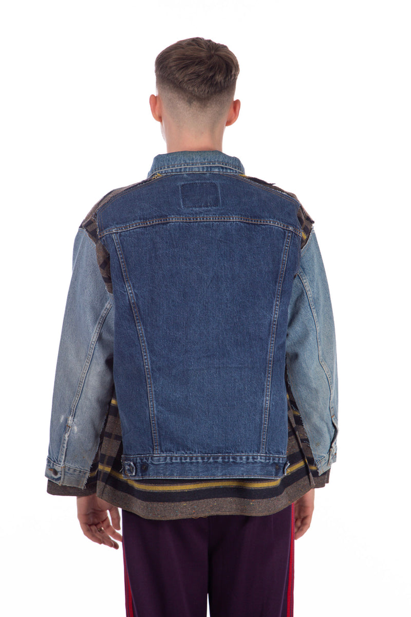 Jean Jacket + Blanket Covered Reversible Jacket