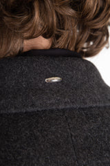 Dolphin Coat Ash Grey Cash Wool