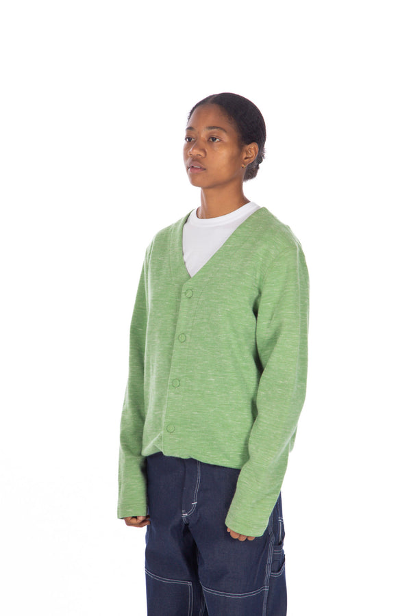 Angora/Wool Blend Cardigan Pistachio