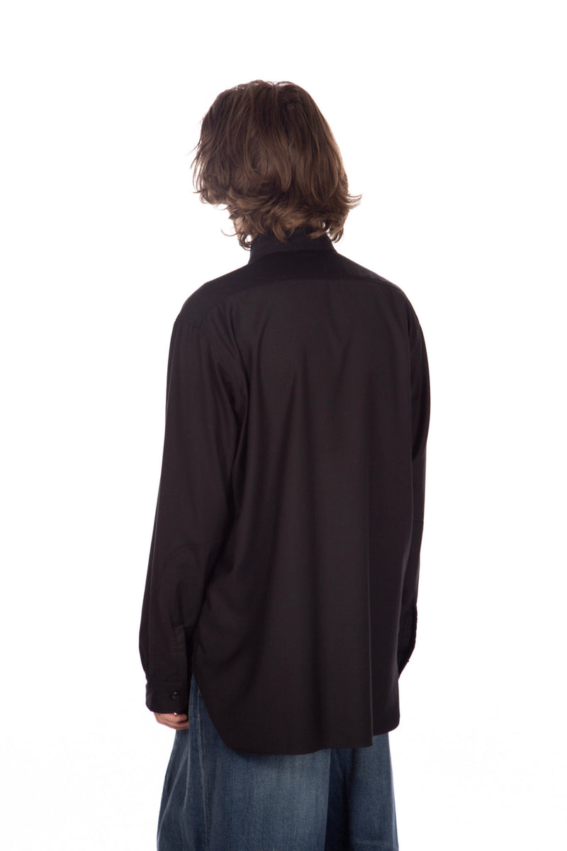 Work Shirt Black Gabardine