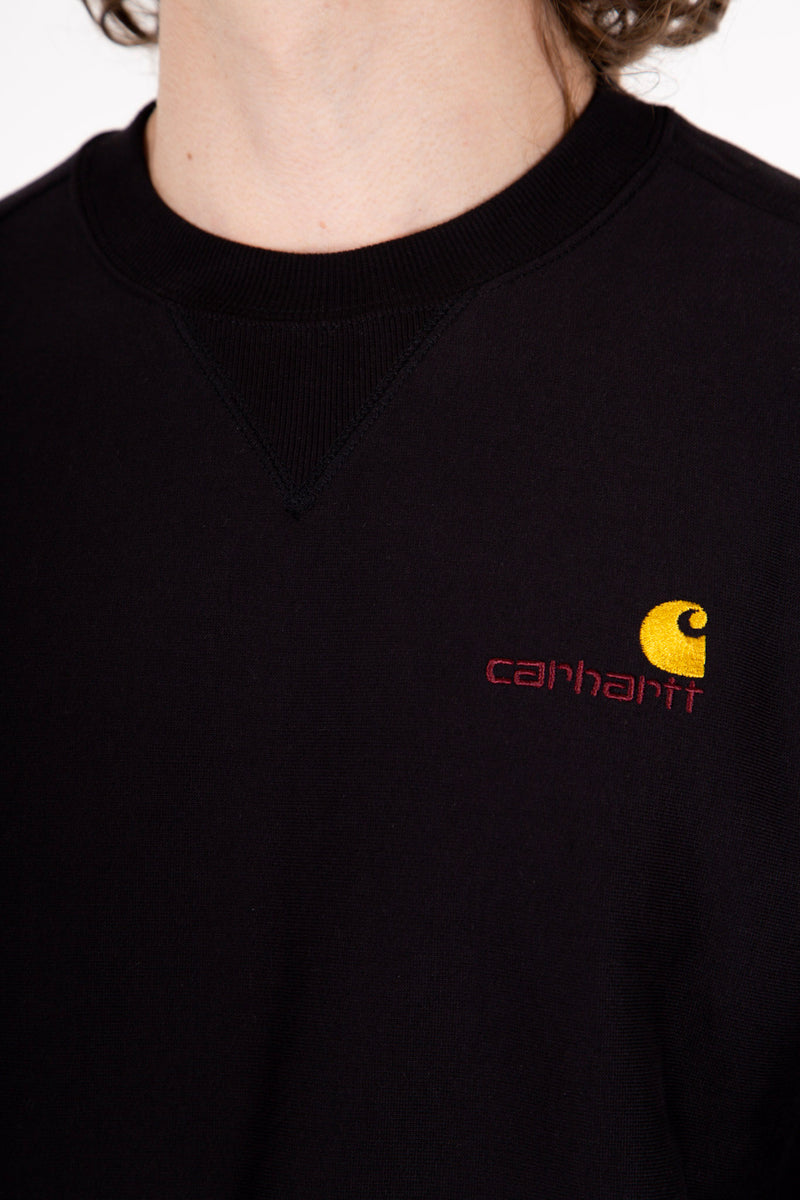 American Script Crewneck Sweat Black