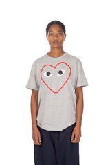 Grey Red Outline Print S/S Tee