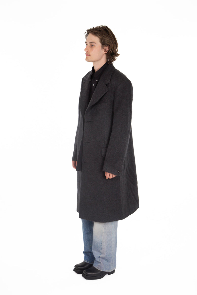 Dolphin Coat Ash Grey Cash Wool