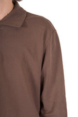 Two Button Polo Dark Taupe
