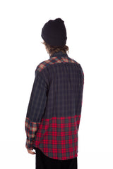 Combo Cotton Flannel Plaid Navy