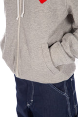 Invader Zip- Up Hoodie Grey