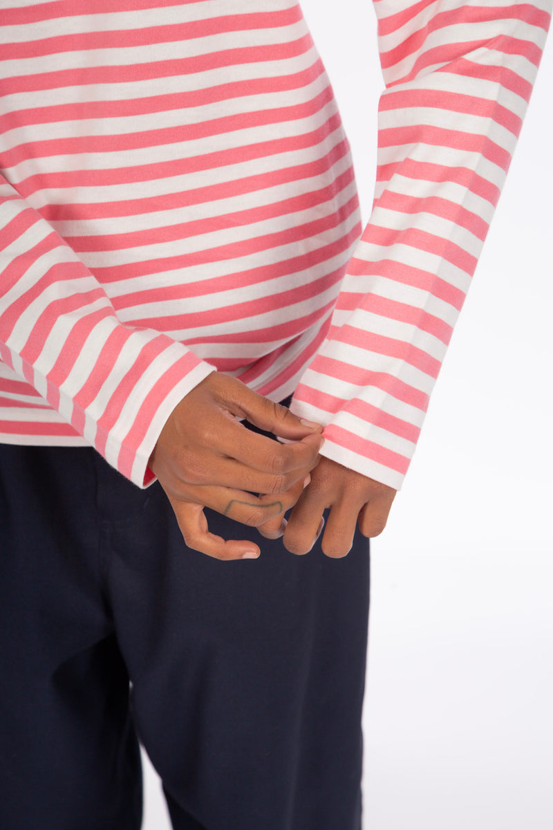 Pink Striped Long Sleeve