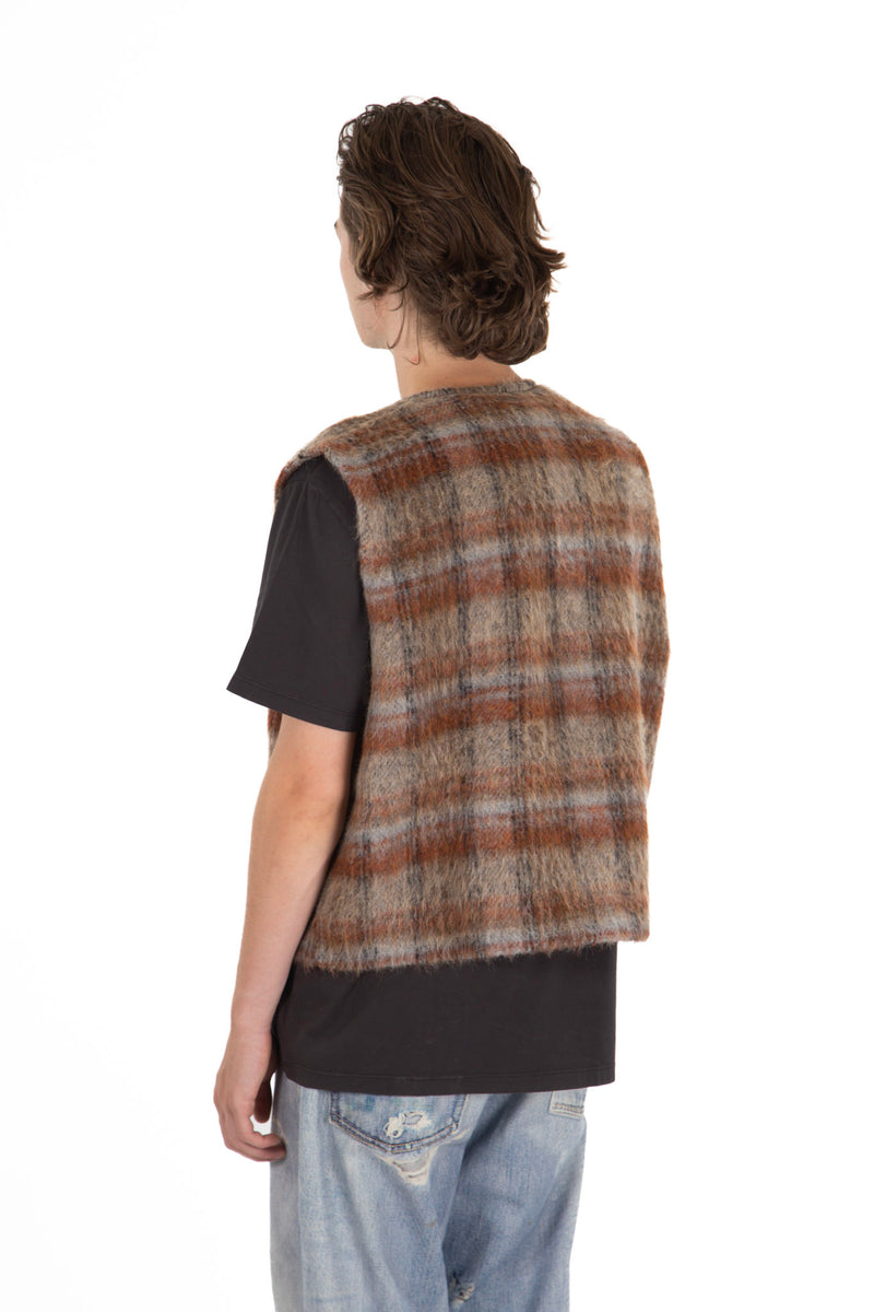 Ament Check Mohair Vest