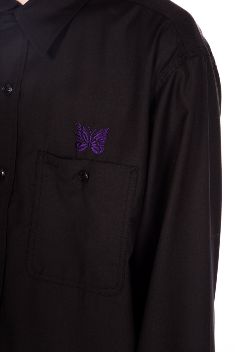 Work Shirt Black Gabardine