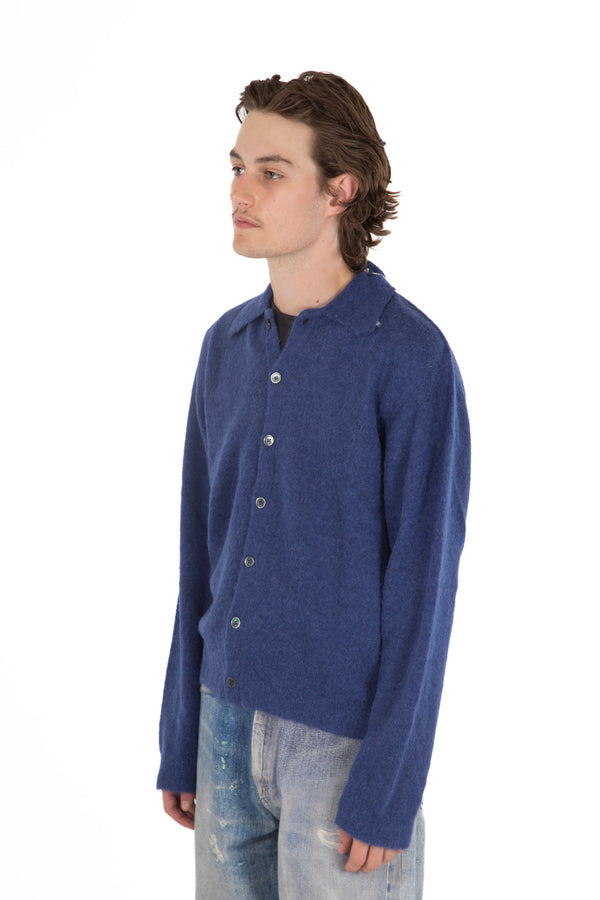 Evening Polo Royal Blue Fuzzy Alpaca